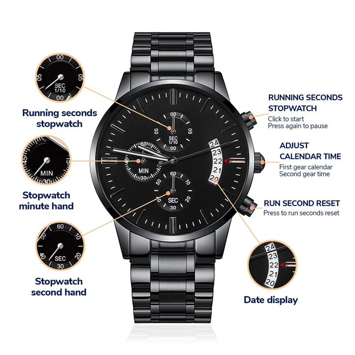 Black chronograph