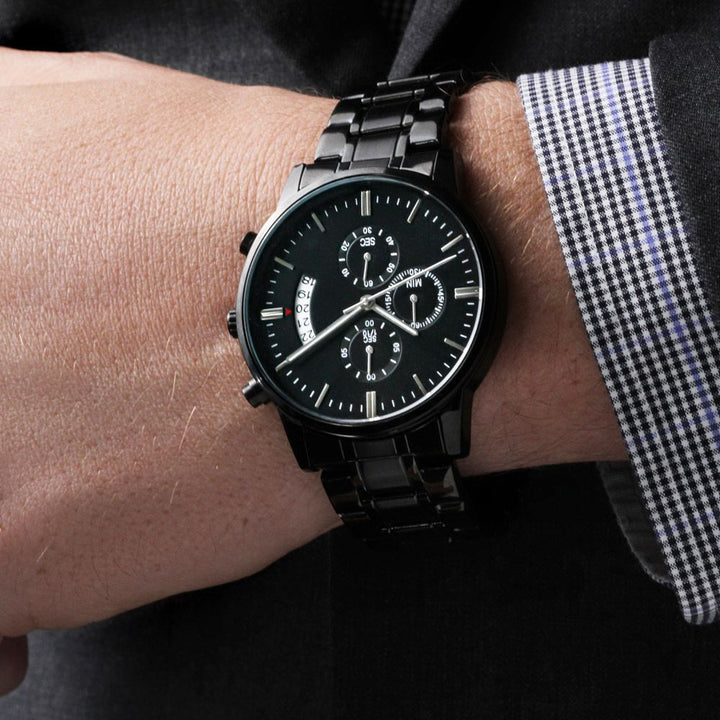 Black chronograph