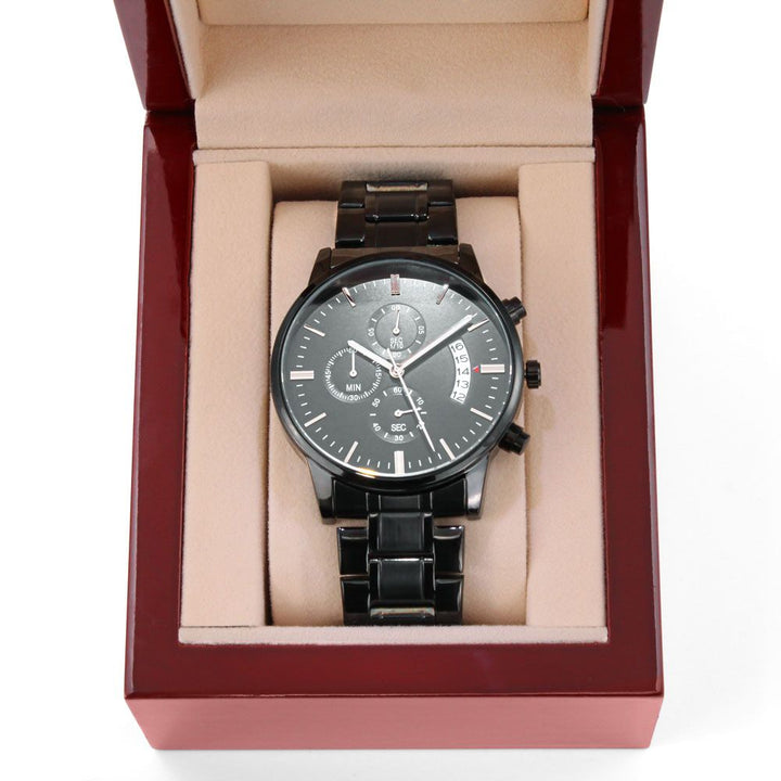 Black chronograph