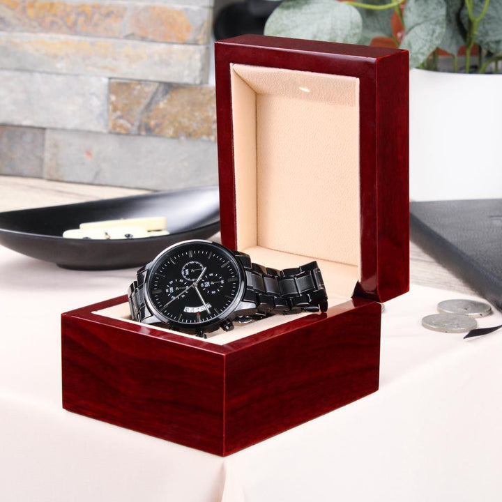 Black chronograph